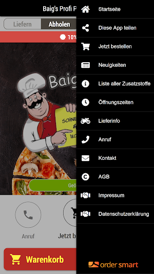 Baig's Profi Pizza & Burger Screenshot 2
