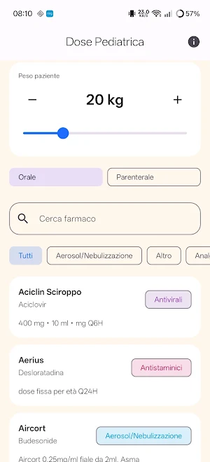 Dose Pediatrica Screenshot 0