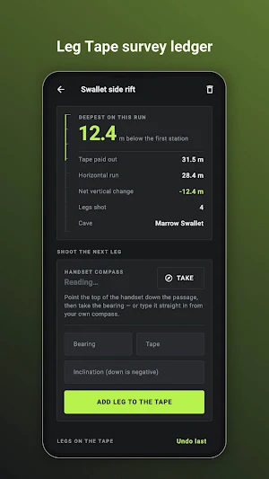 Vadose: Cave Trip Log Screenshot 3
