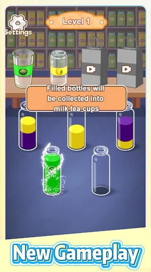 Water Sort: Milk Tea Master Screenshot 0