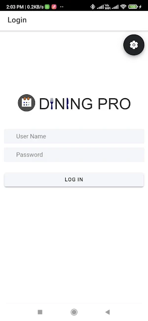 DiningPro Admin Screenshot 0