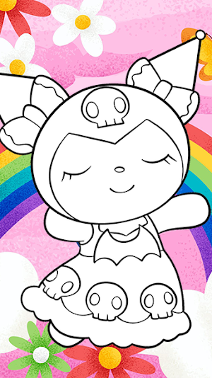 Kuromi Coloring Game Draw Screenshot 0