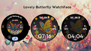 Lovely Butterfly WatchFace Screenshot 2