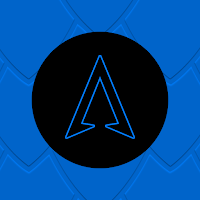Blue On Black Line Icons