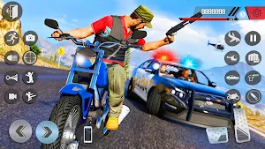 Indian Police Bike Chase 3D Screenshot 0