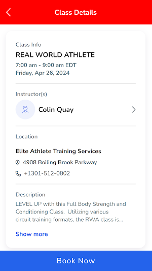 Elite Athlete Training Screenshot 3