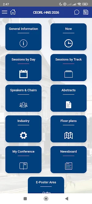 Congress of European ORL-HNS Screenshot 1