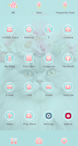 Flower Crown Feline Theme Screenshot 2