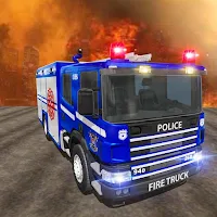 Police Ambulance Fire Truck Simulator 2021