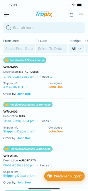 Tropix Shipping Screenshot 3