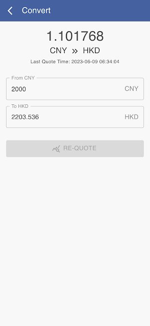 CNY to HKD Screenshot 2