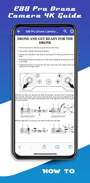 E88 Pro Drone Camera 4K Guide Screenshot 2