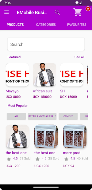 EMobile Business App Screenshot 2