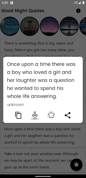 Good Night Quotes Screenshot 0