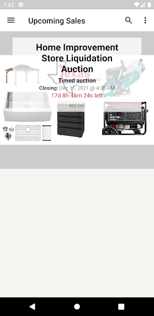 Texas Auction Company Screenshot 0