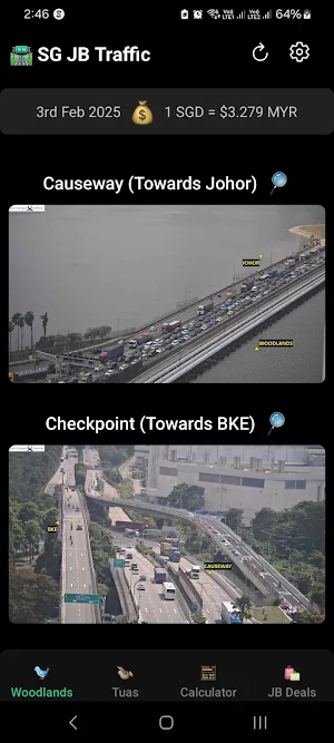 SG JB Traffic Screenshot 1