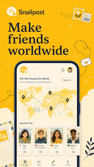 SnailPost: Pen Pal Letters Screenshot 1