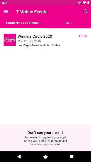 T-Mobile Events screenshot 1