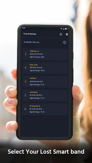 Find Lost Bluetooth Smart Band Screenshot 1