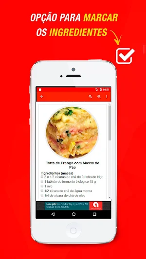 Receitas de Torta de Frango Screenshot 1