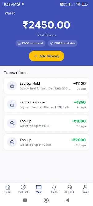 Idho.in Hyperlocal Task Market Screenshot 1