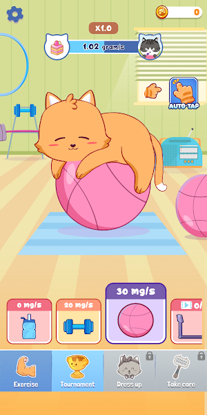 Kitty Food Fighter: Cute Cat Screenshot 1