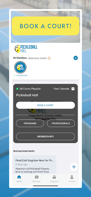 Pickleball Hall Screenshot 1