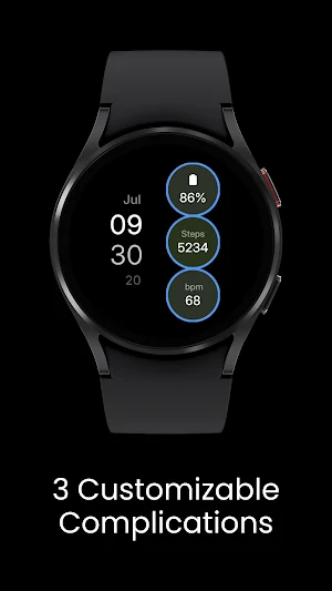 Minimal Digital Watch Face Screenshot 2