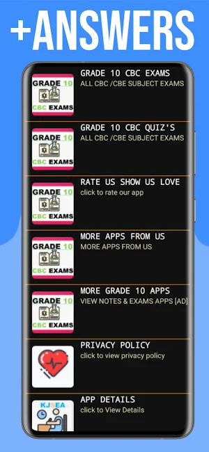 Grade 10 CBC / CBE Exams Screenshot 3