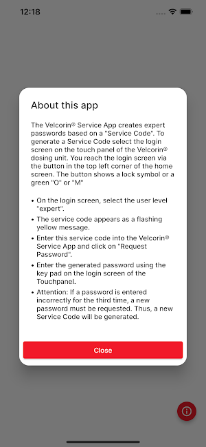 Velcorin Service App Screenshot 3