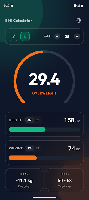 BMI Calculator Screenshot 3