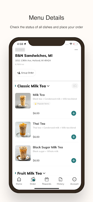 B&N Sandwiches Screenshot 1