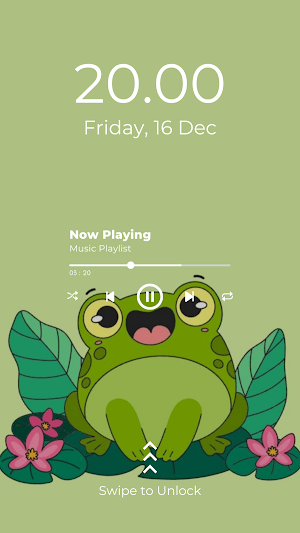 Kawaii Frog Wallpaper 4K Screenshot 0