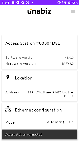 Sigfox Access Station Utility Screenshot 2
