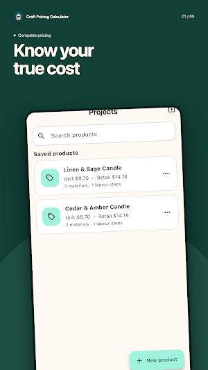 Craft Pricing Calculator Screenshot 0