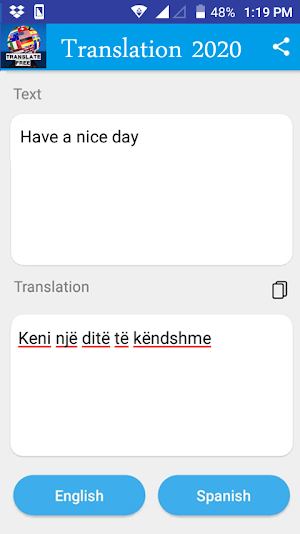 Albanian - English Translator 2020 Screenshot 1