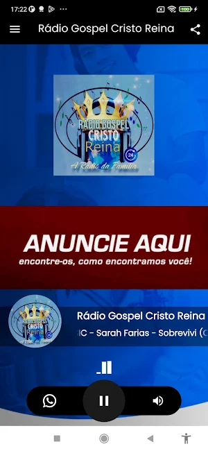Rádio Gospel Cristo Reina Screenshot 0