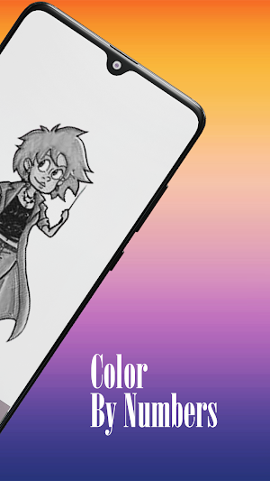 Hogwart Colouring By Numbers Screenshot 2