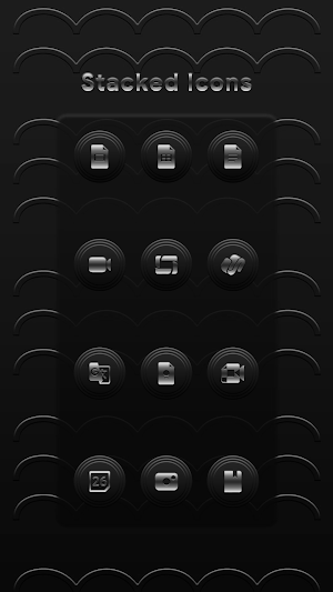 Stacked Silver Icons Screenshot 1