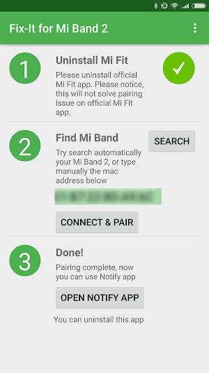 Fix-it for Mi Band 2 Screenshot 2