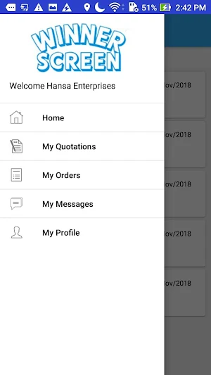 Winner Screen Vendor's App Screenshot 1