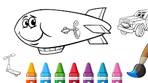 Vehicles Coloring Book Screenshot 0