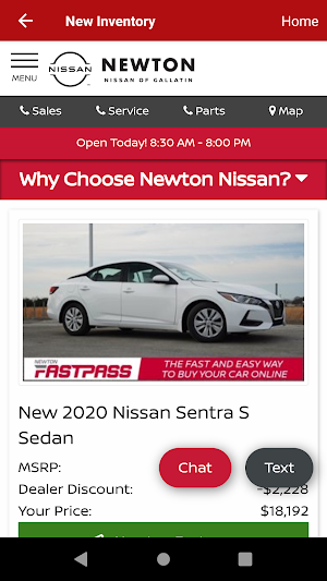 Newton Nissan of Gallatin Screenshot 1