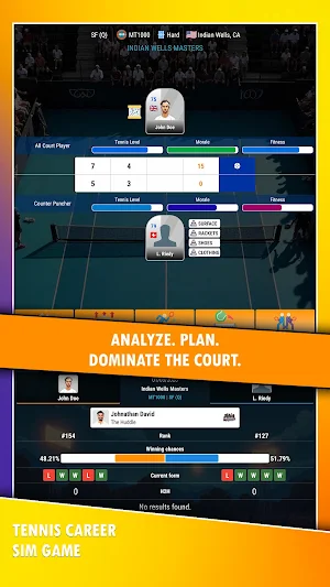 Tennis Career - Sim Game Screenshot 0