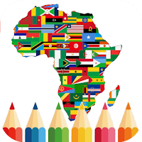 coloring flag African country
