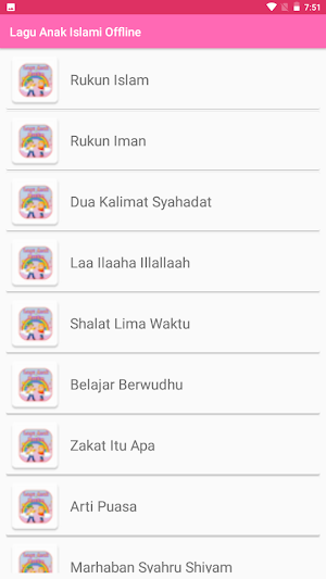 Lagu Anak Islami Offline Screenshot 0