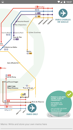 PARIS BUS MAP RATP AIRPORT ACCESS Screenshot 2