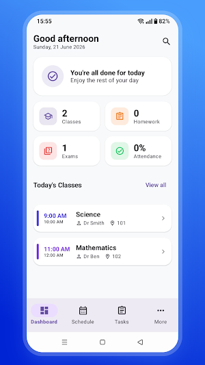 Timetable App For Students Screenshot 0