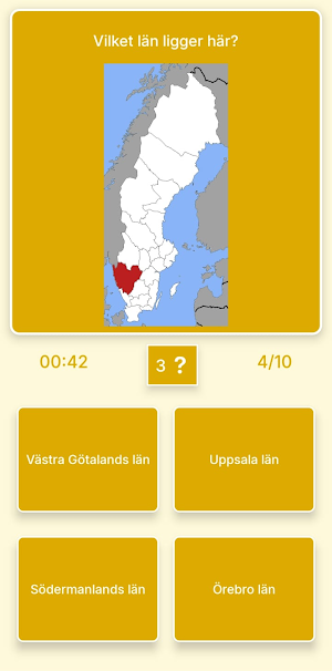 Sweden Map - Geography Quiz Screenshot 0