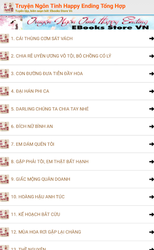 Tổng Hợp Ngôn Tình HE (Happy E Screenshot 2